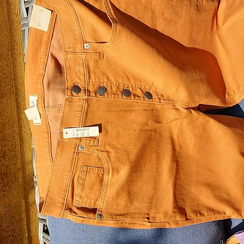 Madewell rust color high ruse skinny size 14/32 - Picture 4 of 5